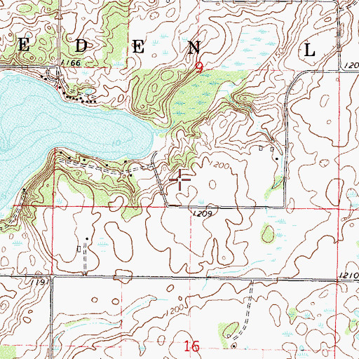 Topographic Map of Morning Star Resort Campground, MN