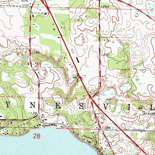 Topographic Map of Assembly of God Church, MN