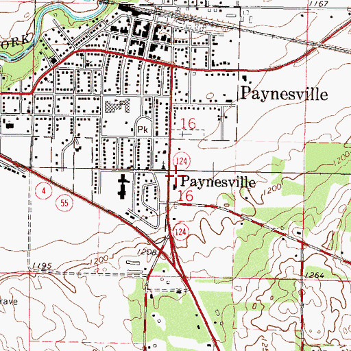 Topographic Map of Integrated Health Center, MN