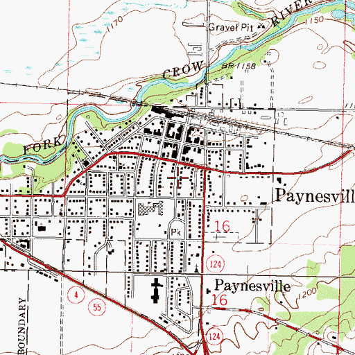Topographic Map of Good Samaritan Care Center, MN