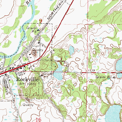 Topographic Map of Our Lady of Mount Carmel Chapel, MN