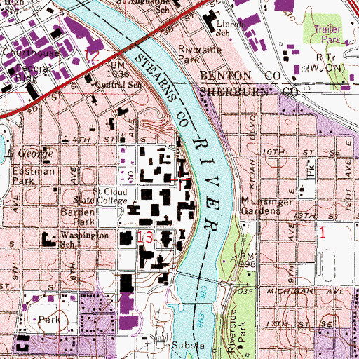 Topographic Map of Whitney House, MN