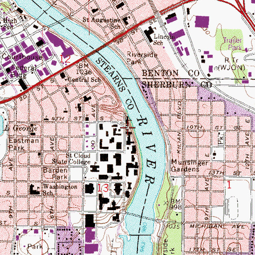 Topographic Map of Colbert House - South, MN