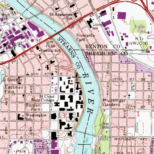 Topographic Map of Colbert House - North, MN