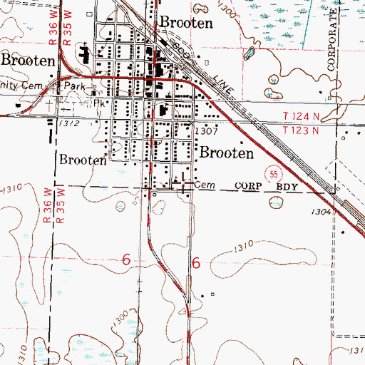 Topographic Map of Christian Reform Church Cemetery, MN