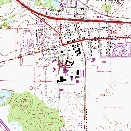 Topographic Map of Corona Hall, MN