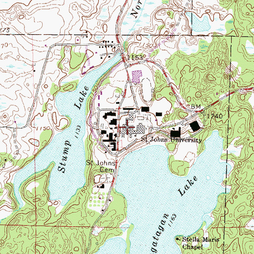 Topographic Map of The Quadrangle, MN