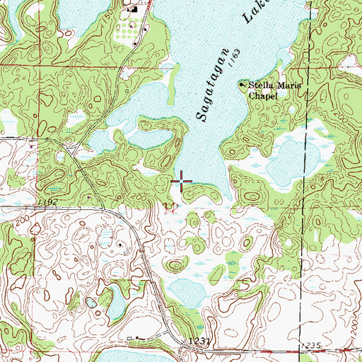 Topographic Map of Warner Palaestra, MN