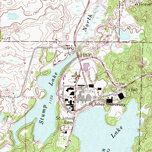 Topographic Map of Maur House, MN
