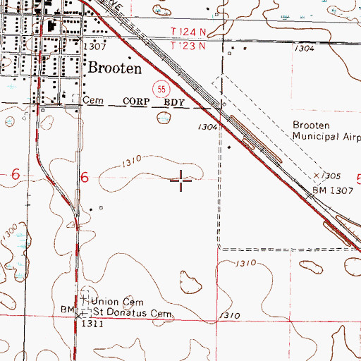 Topographic Map of Prairie View Community Golf, MN