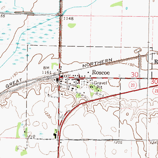 Topographic Map of Saint Agnes Catholic Church, MN