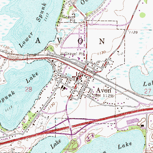 Topographic Map of Avon Medical Clinic, MN
