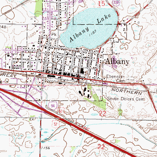 Topographic Map of Mother of Mercy Nursing Home, MN