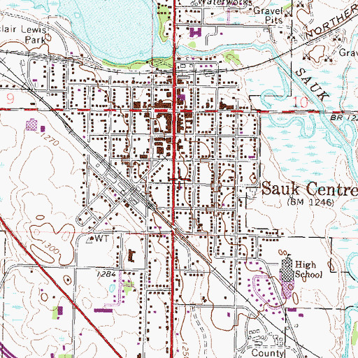 Topographic Map of Church of the Good Samaritan, MN