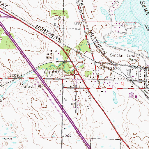Topographic Map of Kingdom Hall of Jehovah's Witnesses, MN
