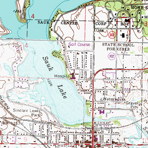 Topographic Map of Lakeview Medical Clinic, MN