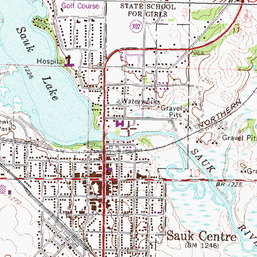 Topographic Map of Conservation Park, MN