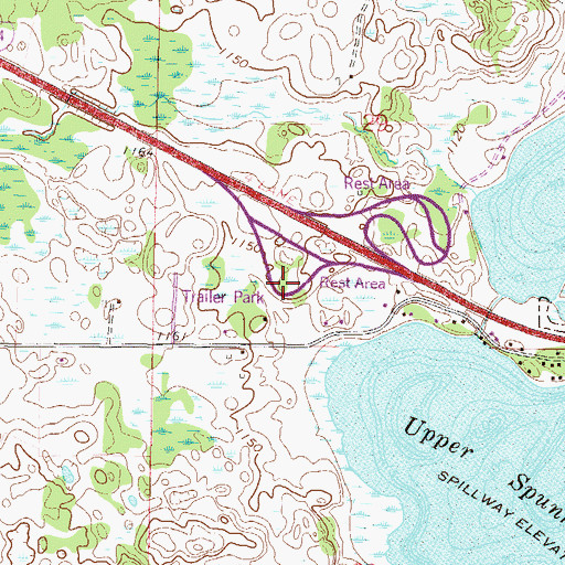 Topographic Map of Benedictines in Minnesota Historical Marker, MN