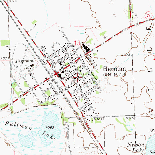 Topographic Map of Bethel Lutheran Church, MN