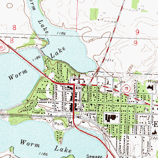 Topographic Map of Grant County Historical Museum, MN