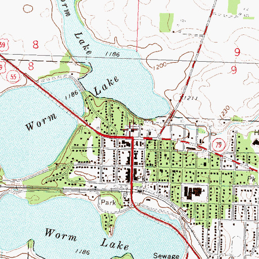 Topographic Map of Grant County Sheriff's Office, MN