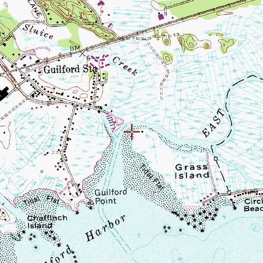 Topographic Map of East River, CT