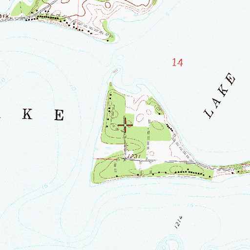 Topographic Map of Indian Mounds Resort and Campgrounds, MN