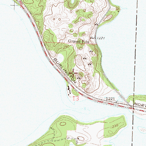Topographic Map of Ashby Resort and Campground, MN