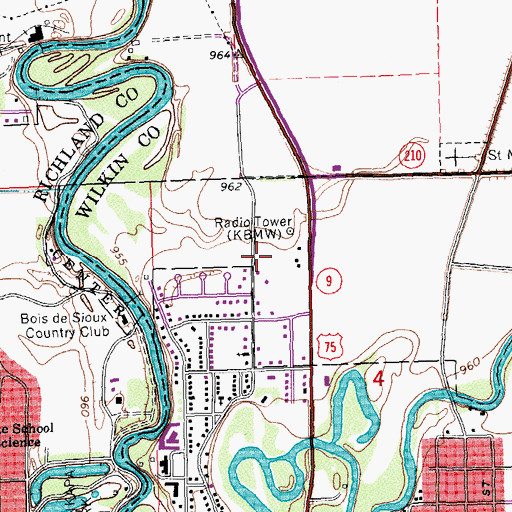 Topographic Map of Grace Lutheran Church, MN