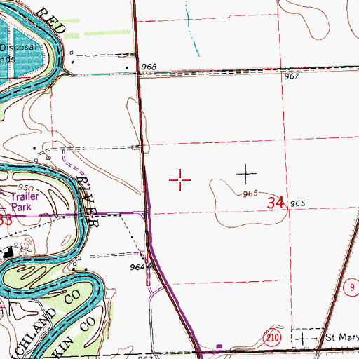 Topographic Map of Saint Francis Healthcare Hospital, MN