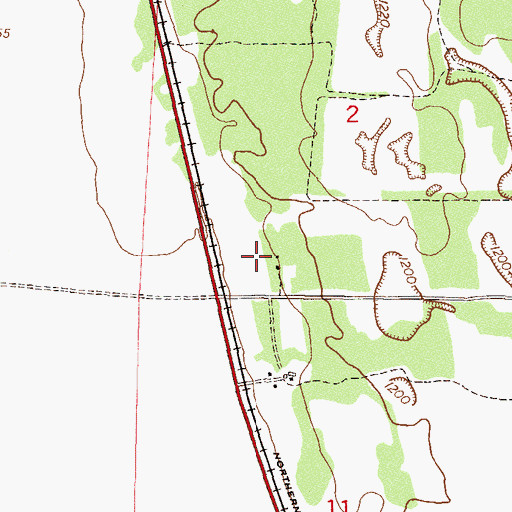 Topographic Map of Eagles Landing Golf Club, MN