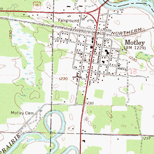 Topographic Map of Saint John's Lutheran Church, MN