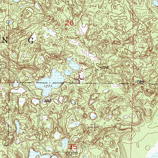 Topographic Map of Mrs Albert Schultz Grave, MN