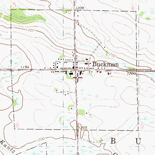 Topographic Map of Saint Michael's Cemetery, MN