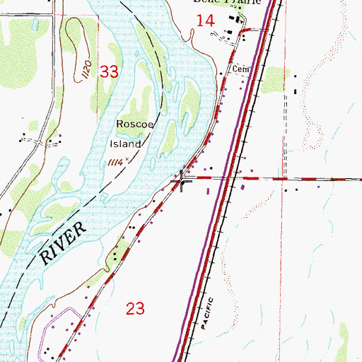 Topographic Map of Church of the Nazarene, MN