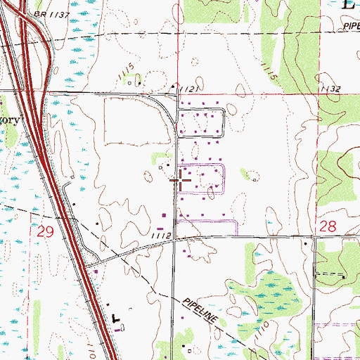 Topographic Map of Faith, Hope and Love Fellowship, MN