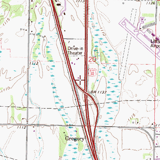 Topographic Map of Assembly of God Church, MN