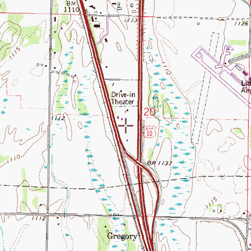Topographic Map of Novis Amusement Park, MN