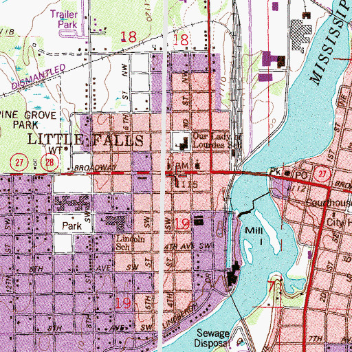 Topographic Map of Bethel Lutheran Church, MN