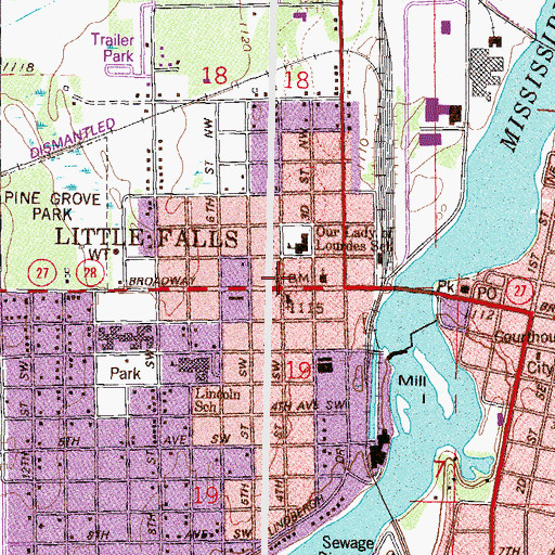 Topographic Map of Our Saviour Episcopal Church, MN