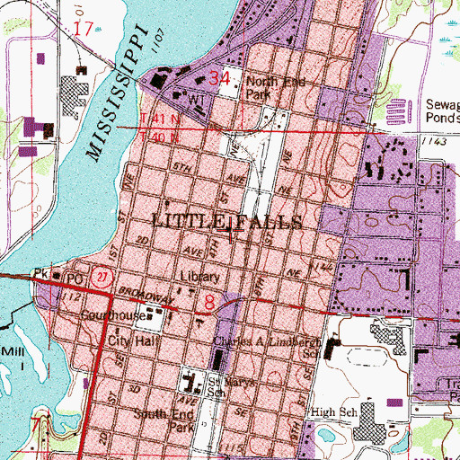 Topographic Map of Zion Lutheran Church, MN
