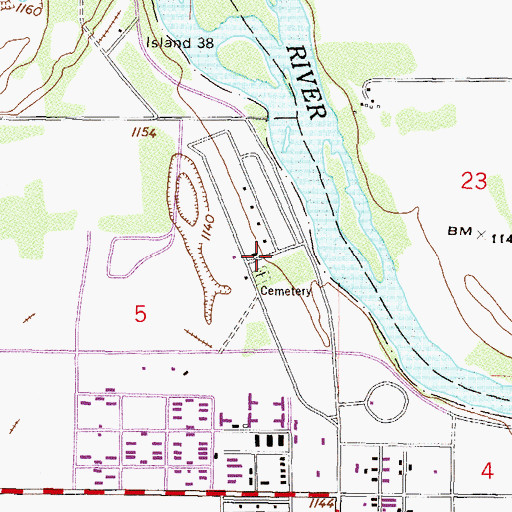 Topographic Map of Minnesota Military Museum, MN