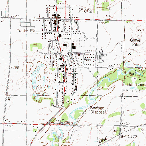 Topographic Map of Holy Trinity School, MN