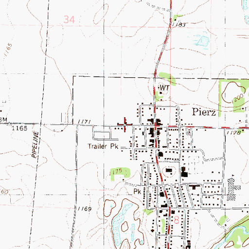 Topographic Map of Faith Community Church, MN