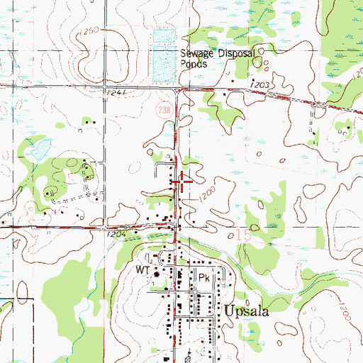 Topographic Map of Great River Regional Library, MN
