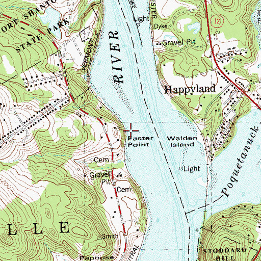 Topographic Map of Easter Point, CT