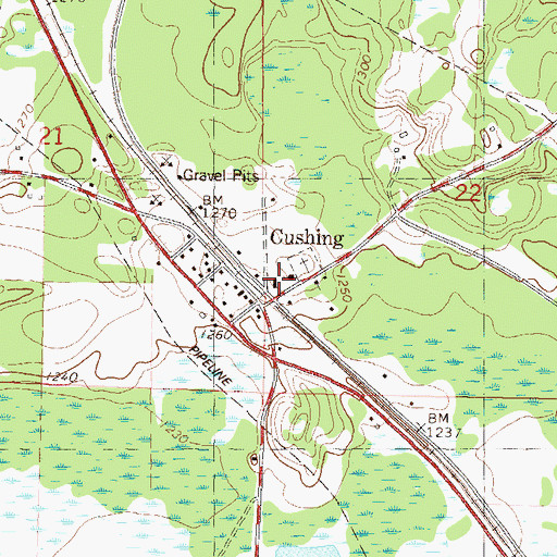 Topographic Map of Bethany Lutheran Church, MN
