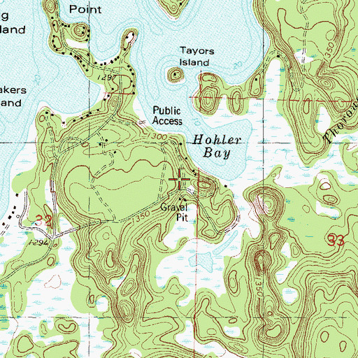 Topographic Map of Fishtrap Lake Campground, MN