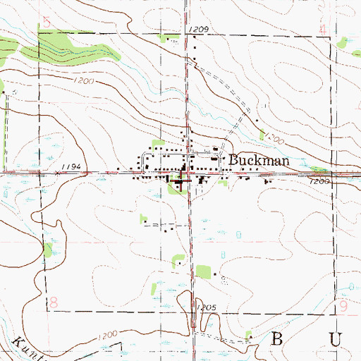 Topographic Map of Saint Michael's Church, MN