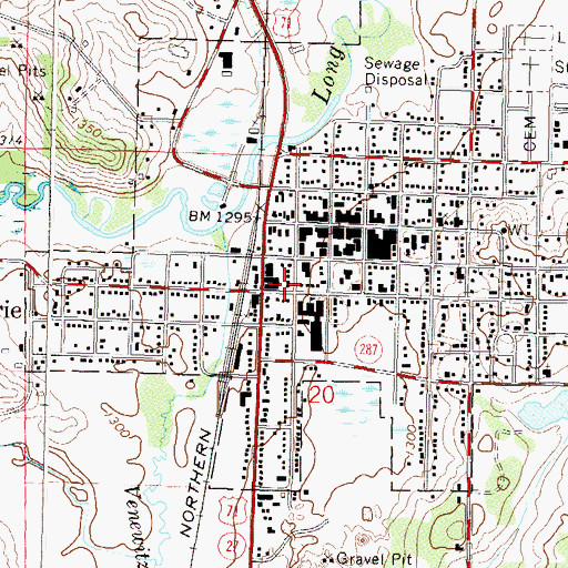 Topographic Map of Todd County Fairgrounds, MN